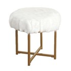 Acrylic Faux Fur Ottomans, Footstools & Poufs