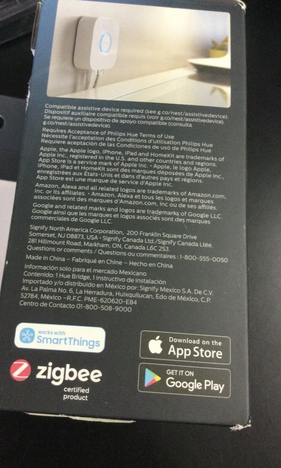 Philips Hue Bridge Lighting Controller Hub  White 8478OB - Image 2 of 4