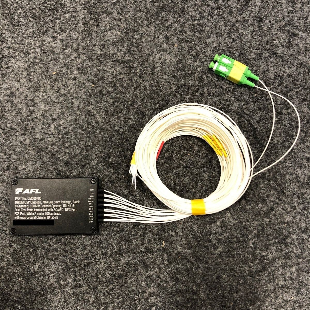 Fiber Optic DWDM OSP Cassette 8 Chan 100Ghz ChSpacing, ITU 44-51 🔥New🔥
