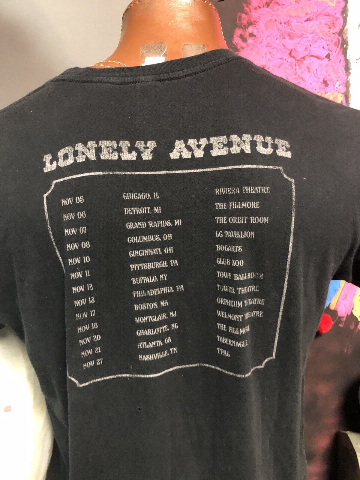 Lonely Avenue Black large T-shirt Casey Baylor’s Gabe Ward Gavin ￼Prophet