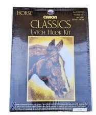 Sealed NEW Caron Classics Latch Hook Kit Horse 20" x 30" CC0103