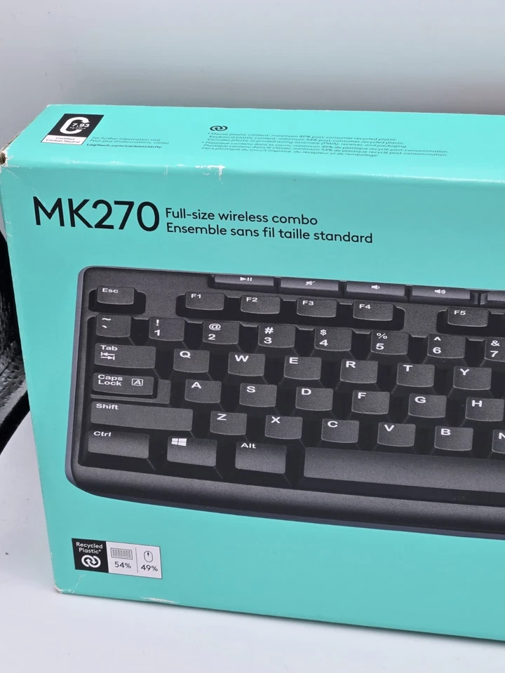 Logitech MK270 Wireless Keyboard and Mouse Combo (920-008813) - Image 2 of 4
