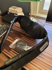 AERLANG Neck Massager Heated Kneading Multispeed Manual Black Neck Shoulder Back