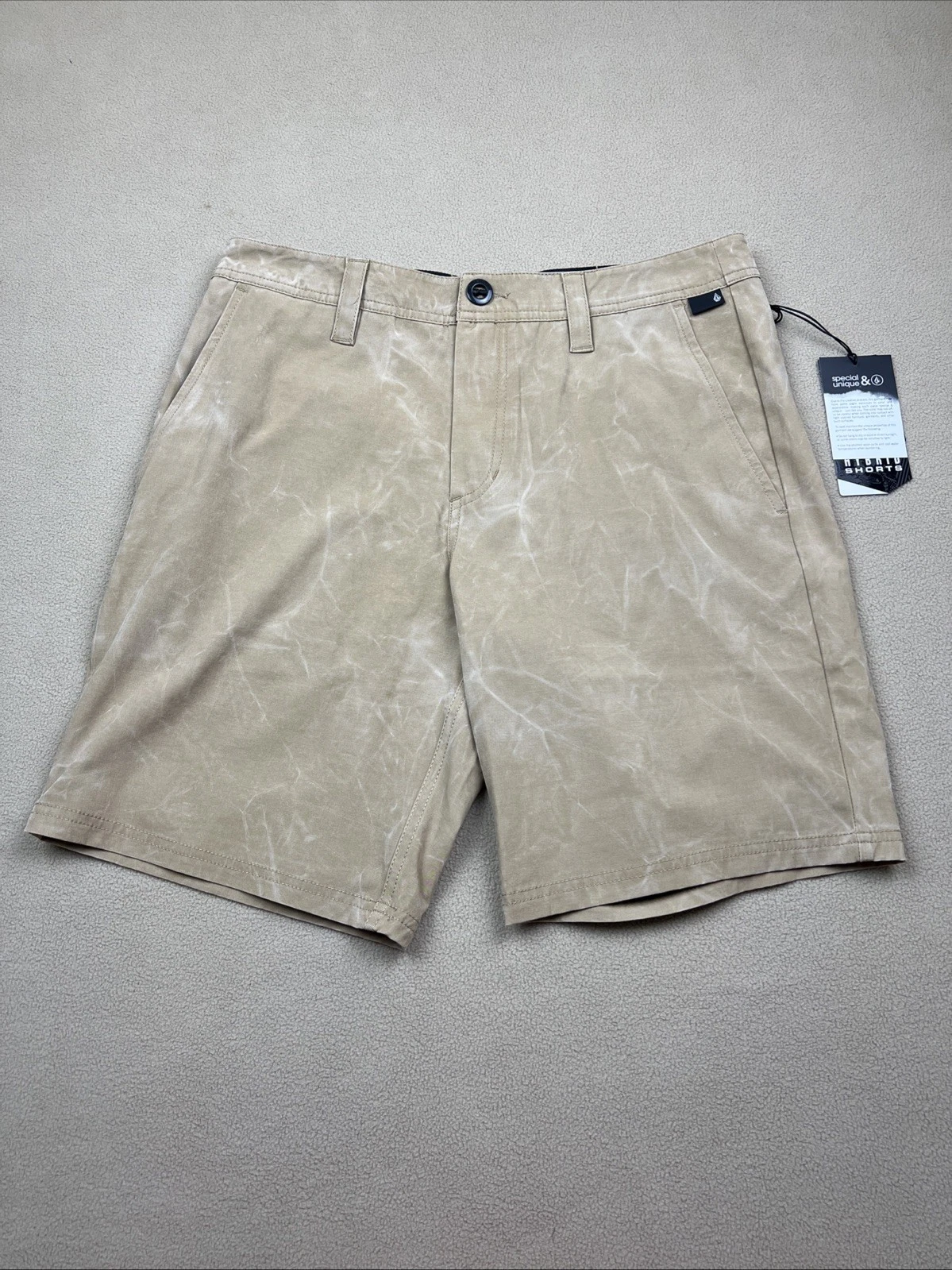 Volcom Stone Faded Hybrid Shorts 19, Unique, 4 Way Stretch, Men's Sz 30
