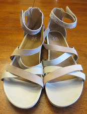 ABEO Braelyn Strappy Sandal Size 8.5 - Gently Worn - Off White
