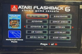 Atari Flashback 6 Classic Game Console Working With Power Cord 100 Retro Games