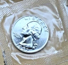 1957-P US GEM PROOF 90% Silver 25c  ~ In Original Sealed Mint Cello ~ Nice! ~K54