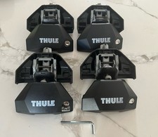 Thule Evo Fixpoint Roof Rack Foot Pack 7107/710700 Set of 4 with key VGC