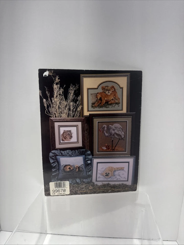 Endangered Species II Cross Stitch Book CSB74 Eagle Bear Wolf Lion Otter Leopard - Image 2 of 3