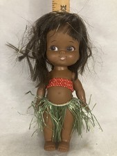 Vintage Hawaiian Hula Doll Styled Doll 7  Made In Japan