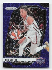 2024 Panini Prizm WNBA #51 Sug Sutton Blue Velocity Prizms