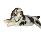 Vintage cocker spaniel dog figurines ceramic Miniature Set Mom And Puppies — photo 3
