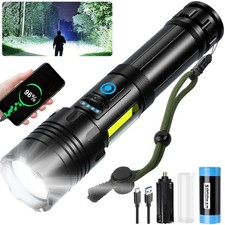 Lampe Torche LED Ultra Puissante - 1000000 Lumens Lampe de Poche Rechargeable...