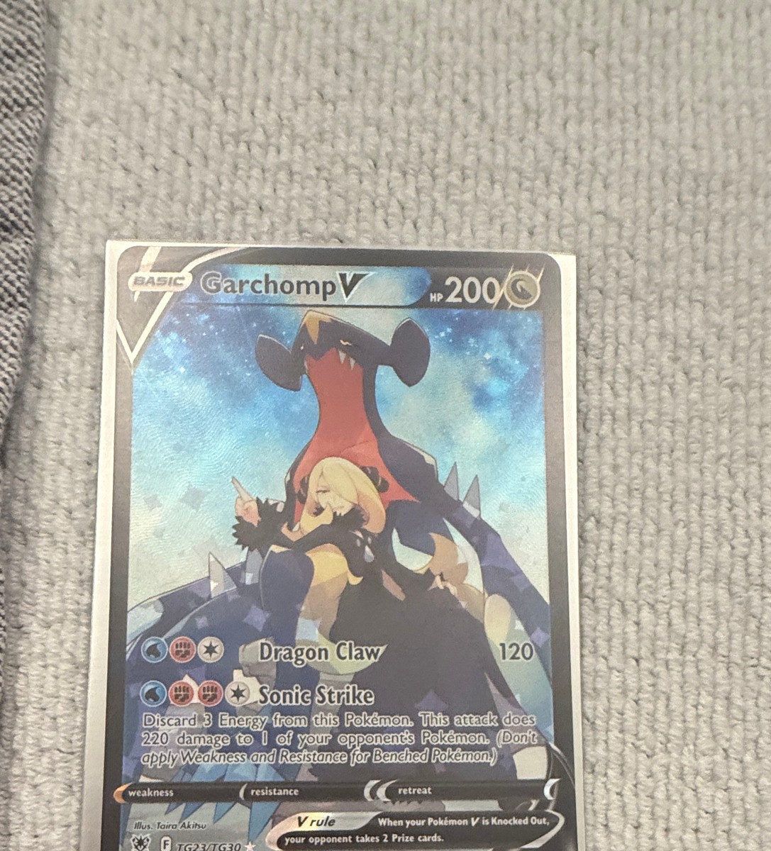 garchomp v pokemon card Pokemon Astral Radiance Garchomp V TG23