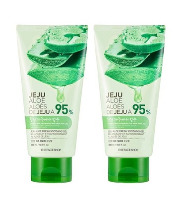 Jeju Aloe 99% Soothing Gel  x 2  300ml