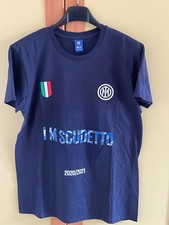 INTER FC T-SHIRT 19 SCUDETTO BLU TAG S PRODOTTO UFFICIALE