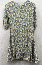 FAITHFULL the Brand Dress Womens 2 Jeanette Floral Ruffle Mini Short Sv Cottage