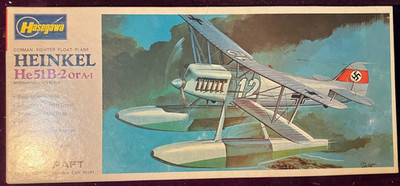 Hasegawa Heinkel He51B-2 - 1/72 - FREE SHIP - VINTAGE KIT