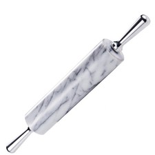 Rolling Pin/Aluminum Handles 18 inch(White)(Premium Quality) Polished Surface...