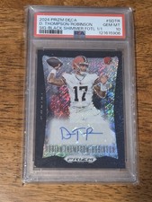 2024 Panini Prizm Deca Signatures Dorian Thompson-Robinson Black Shimmer 1/1