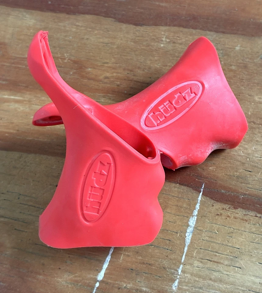 Novo Hudz Dura Ace 7800 10sp capuzes de alavanca de freio Roubaix vermelho DA7800 macio feito nos EUA - Imagem 3 de 4