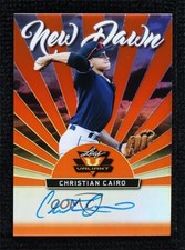 2019 Leaf Valiant New Dawn Orange Prismatic 22/35 Christian Cairo Auto v1x