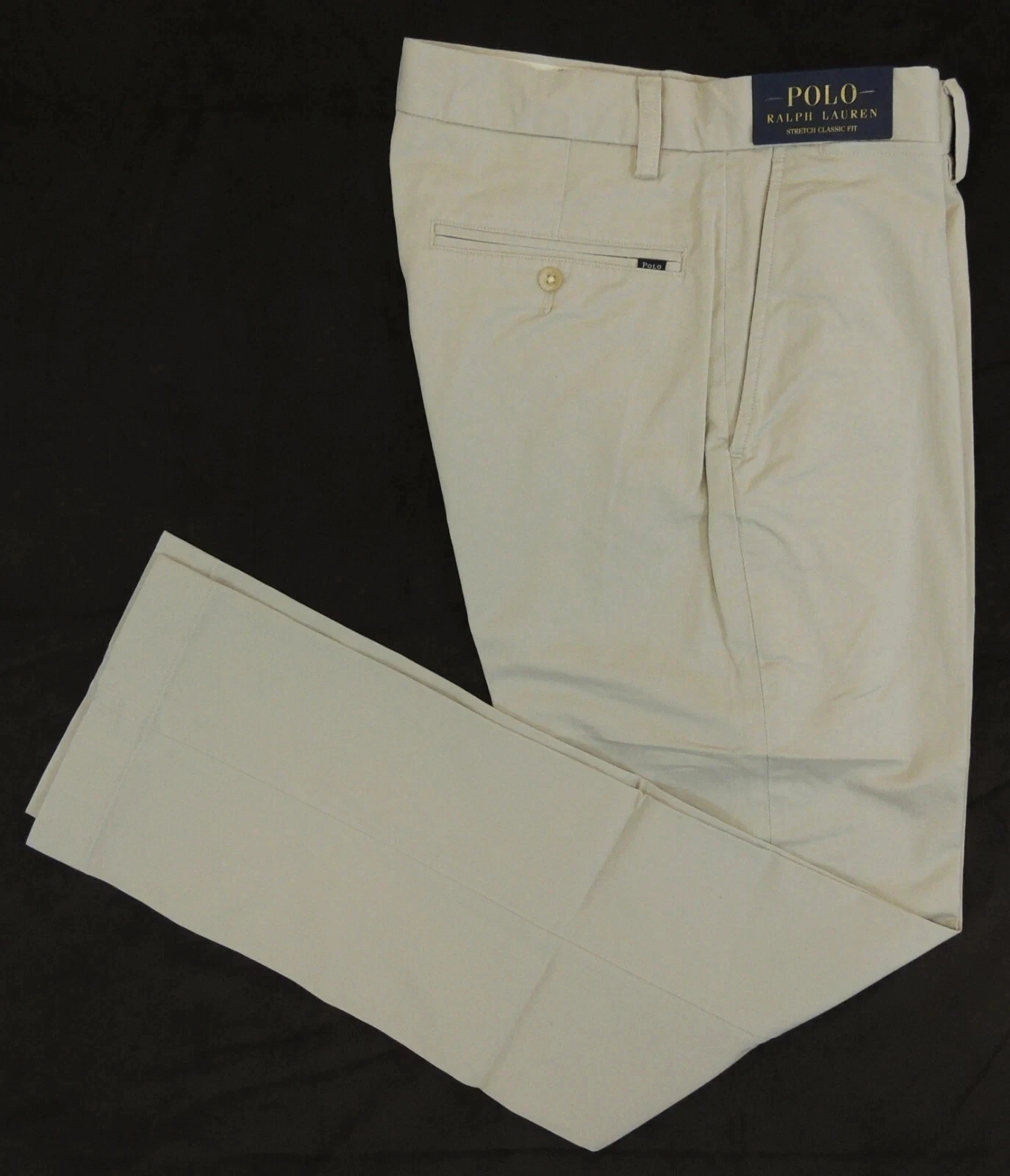 $115 Men Ralph Lauren Polo Logo Chino Stretch Classic Fit Flat Pants 37 32 Sand
Opens in a new windo