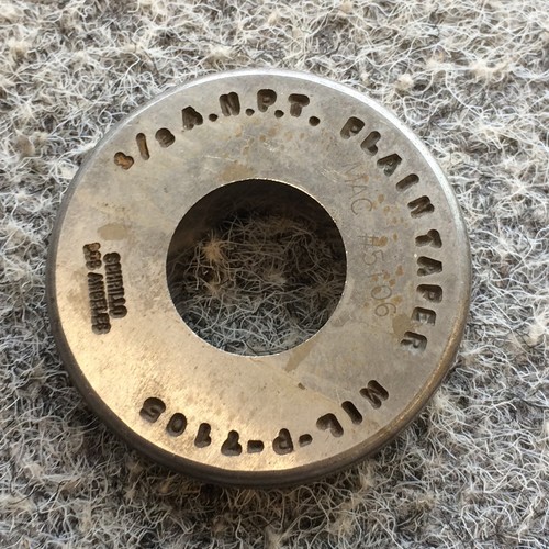 SCHRILLO 3/8 PLAIN TAPER MAC INSP 3710 MISURATORE AD ANELLO MIL-P-7105 - Foto 2 di 3