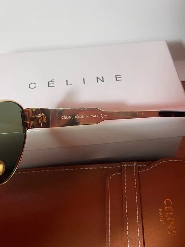 Celine Eyewear Occhiali da sole ovali Triomphe NUOVI Nuovo con carte con Fattura - Imagen 3 de 4