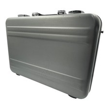 Zero Halliburton Aluminum Attache Case Document case Dial Lock Business Silver 3