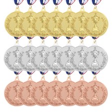 21 Pcs 2 Inch Award Metal Winner Award Medal 1st 2nd 3rd Prize with Neck Ribbons