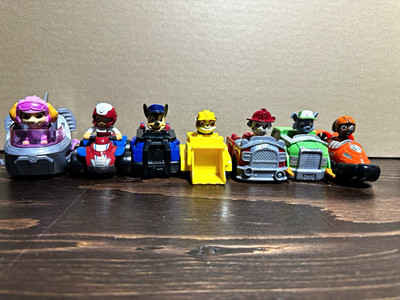 Spin Master PAW Patrol Pup Squad Racer Vehicles Mixed Lot, guys don t leave cars