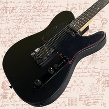 Electric Guitar Matte Black Color Mahogany Body Rosewood Fretboard Tele Guitar