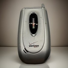 Samsung SCH-A650 - Silver Flip Phone CDMA  Verizon Untested No Charger