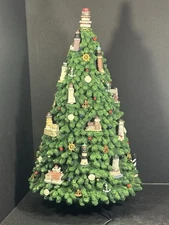 Lighthouse Tabletop Christmas Tree Lights Up EC 18”Hx10”Lx10”W Adapter Included