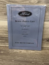 1928-1931 Ford Car Truck Parts Catalog Model A Aa 25a3773 Reprint Sealed