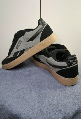 Reebok Black Grey Gum Bottom Size 11.5 Mens New Sneakers Retro Skate Shoes