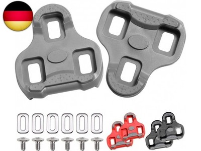 Grip Fahrrad-Cleats Kompatibel mit Look KEO-Pedalen, Grau 4.5°/Rot 9°/Schwarz 0°