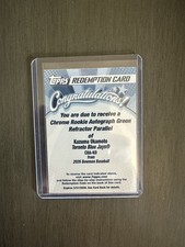 2026 Bowman Kazuma Okamoto Auto Redemption /99 Green Refractor CRA-KO RC 