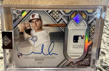 2025 Topps Transcendent Collection Coby Mayo Autograph Relic Rookie 1/1 Orioles