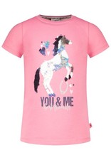 SALT & PEPPER T-Shirt Pferd Wendepailletten aurorapink Gr.104/110 NEU %%