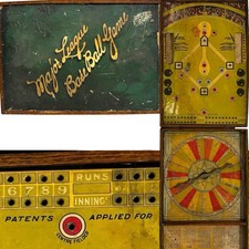 Antique Patent Pending 1912 Major League Base Ball Board Game Tabletop Baseball