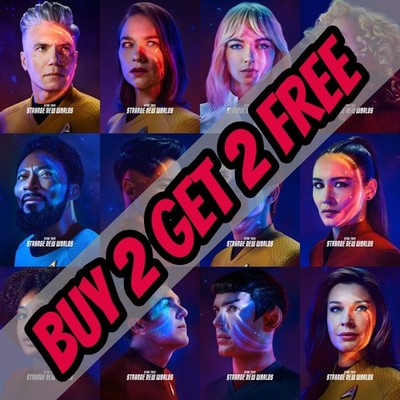 Star Trek Seltsame Neue Welten Charakter Poster Drucke Geschenke Wandbild Wohndeko