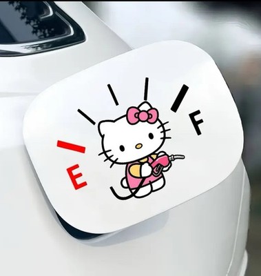 Hello Kitty Benzin Cover Vinyl gestanzter Aufkleber Sticker wasserdicht robust Dekor