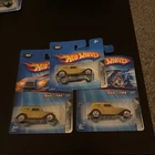 2004 Hot Wheels Ford Delivery 1932 Red Lines Gold Lot Of 3