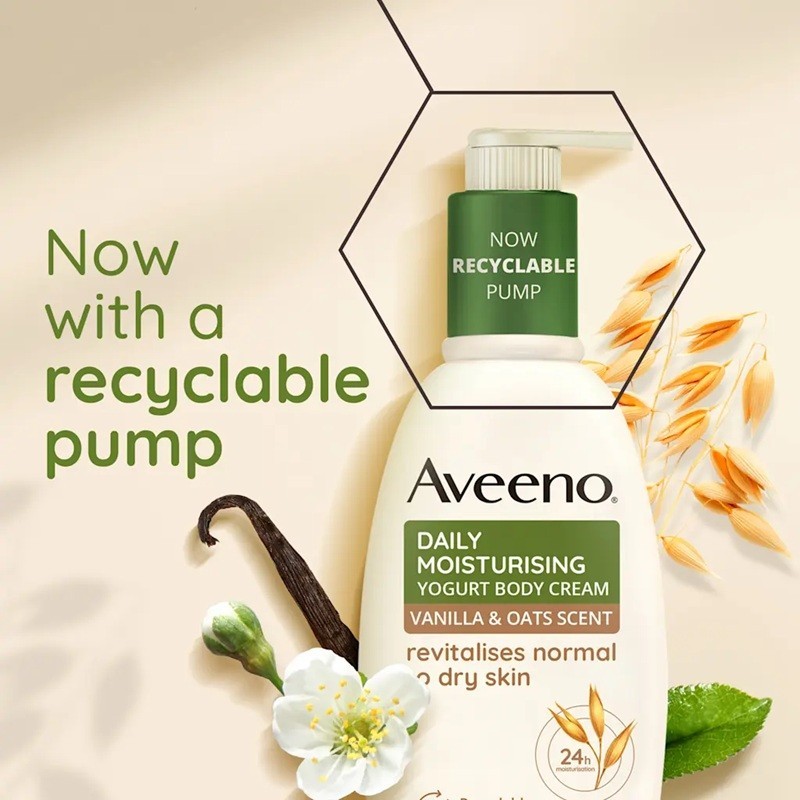 Aveeno Daily Moisturising Yogurt Body Lotion Vanilla & Oat 300Ml - Image 2