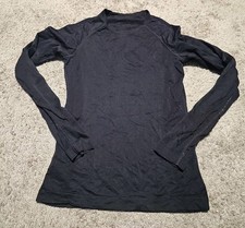 Figs Womens Black Long Sleeve Top