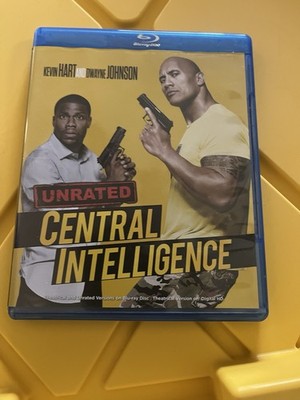 Central Intelligence 2016 Blu-ray Unrated Edition Dwayne Johnson, Kevin Hart