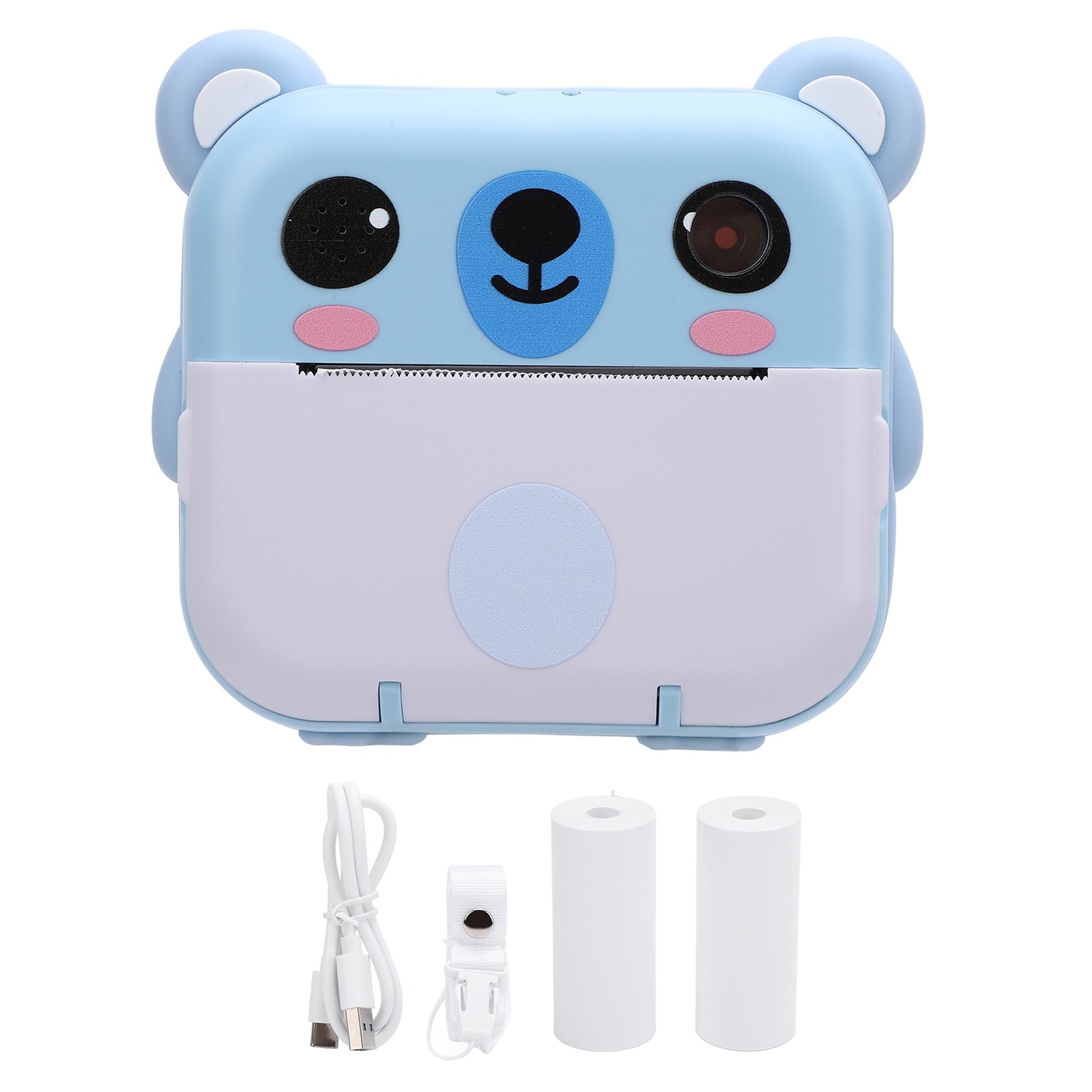 Instant Print Camera With Print Paper 2 Inch 320x240 TFT Screen 1080P Music Game