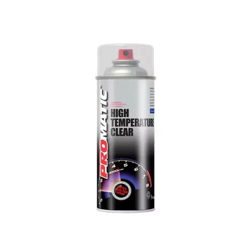 1 x Promatic HTC400 High Temperature Clear Spray Paint 400ml